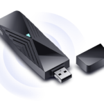 D-Link USB WiFi 6 Adapter AX1800 USB 3.0 Dual Band Long Range MU-MIMO Wireless Internet Network for Desktop PC Laptop Windows (DWA-X1850-B1) Black