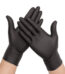 Box of Intco Touchflex black nitrile gloves, 5 mil, powder-free, 100 count