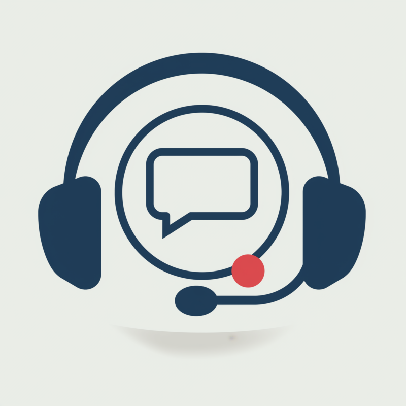 Contact and customer support icon for iPeer help center