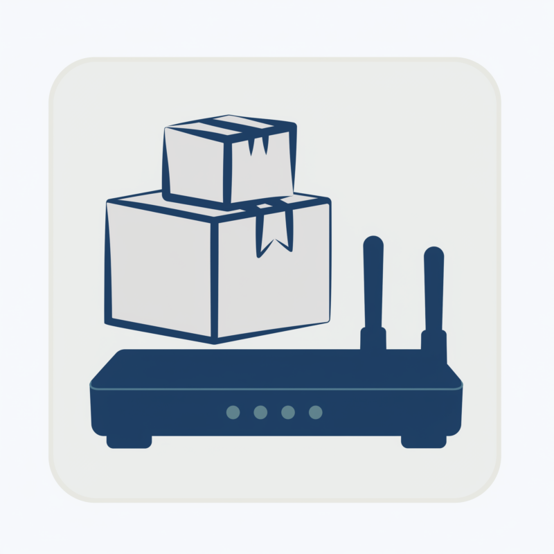Icon representing iPeer's product categories including networking and office supplies