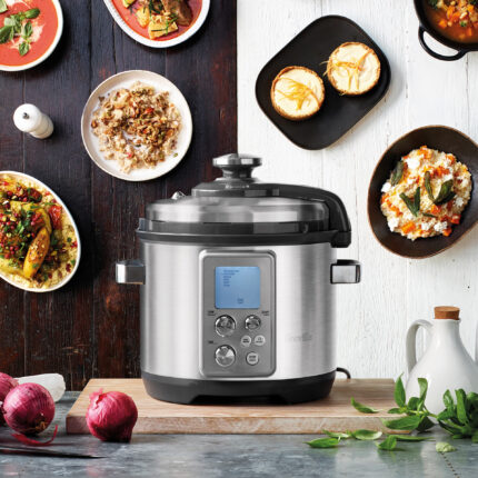Breville Fast Slow Pro multi cooker LCD display close-up