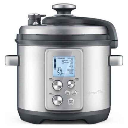 Breville the Fast Slow Pro 6 qt electric pressure cooker in stainless steel