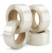 4 rolls of carton sealing tape, 48mm x 100m, 2.0 mil packing tape