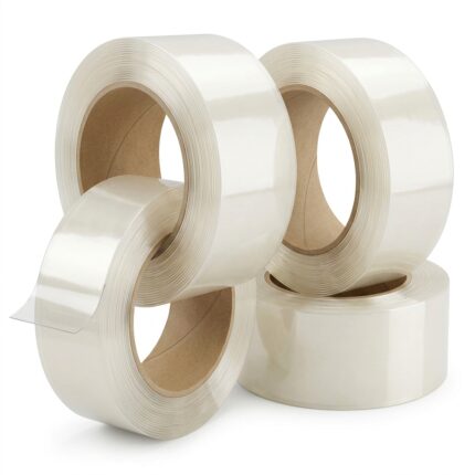 4 rolls of carton sealing tape, 48mm x 100m, 2.0 mil packing tape